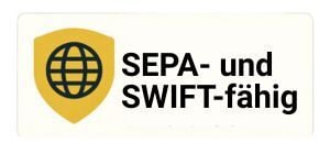 SEPA- und SWIFT-fähig